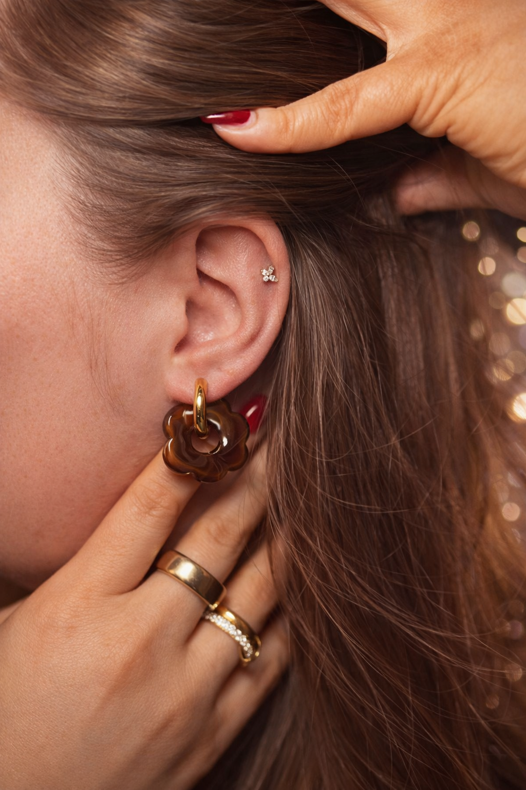 Coffee Flower Ohrringe