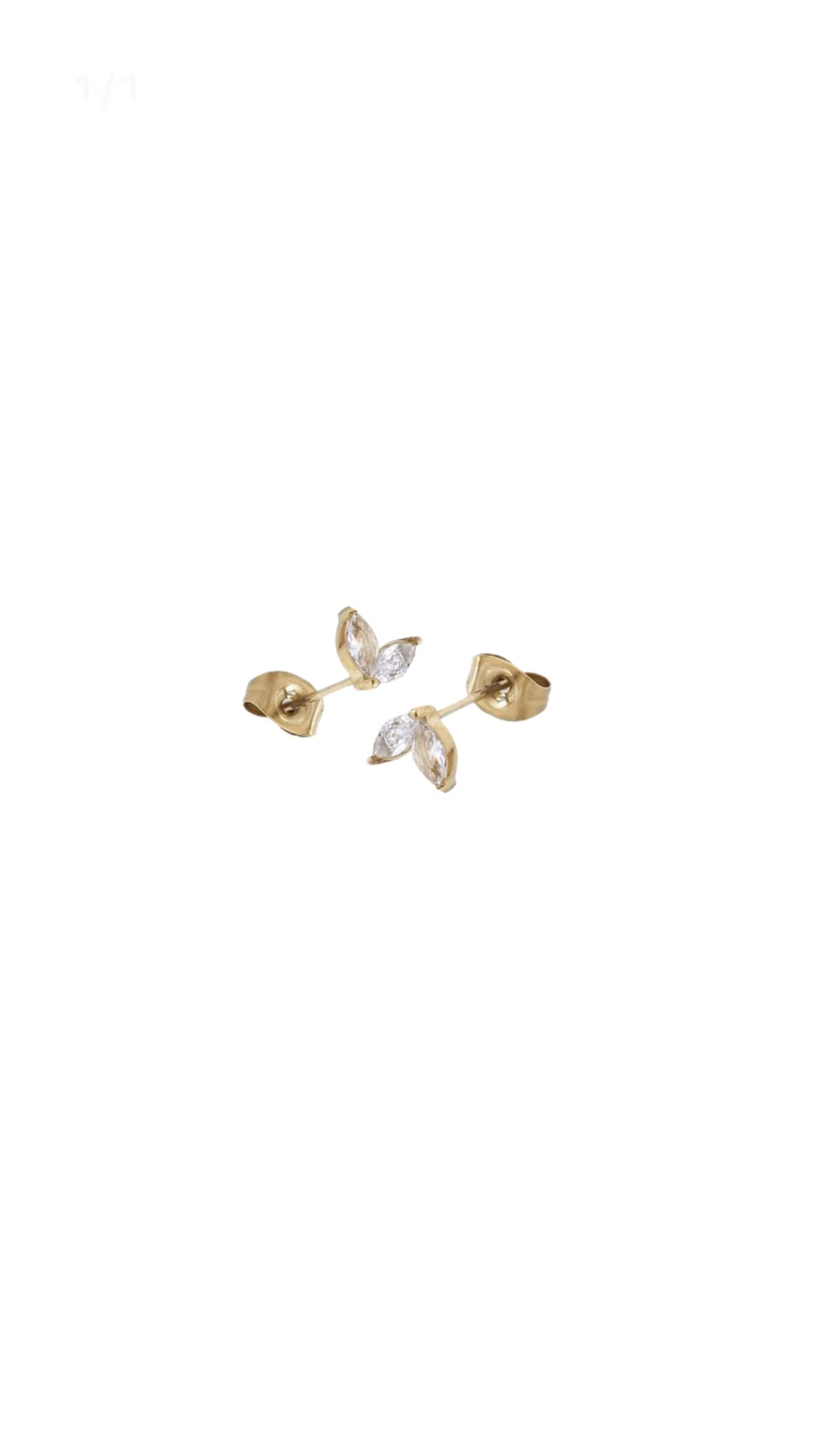 Diamond Leaf Ohrstecker