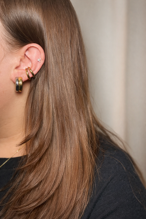 Bicolor Mini Creolen