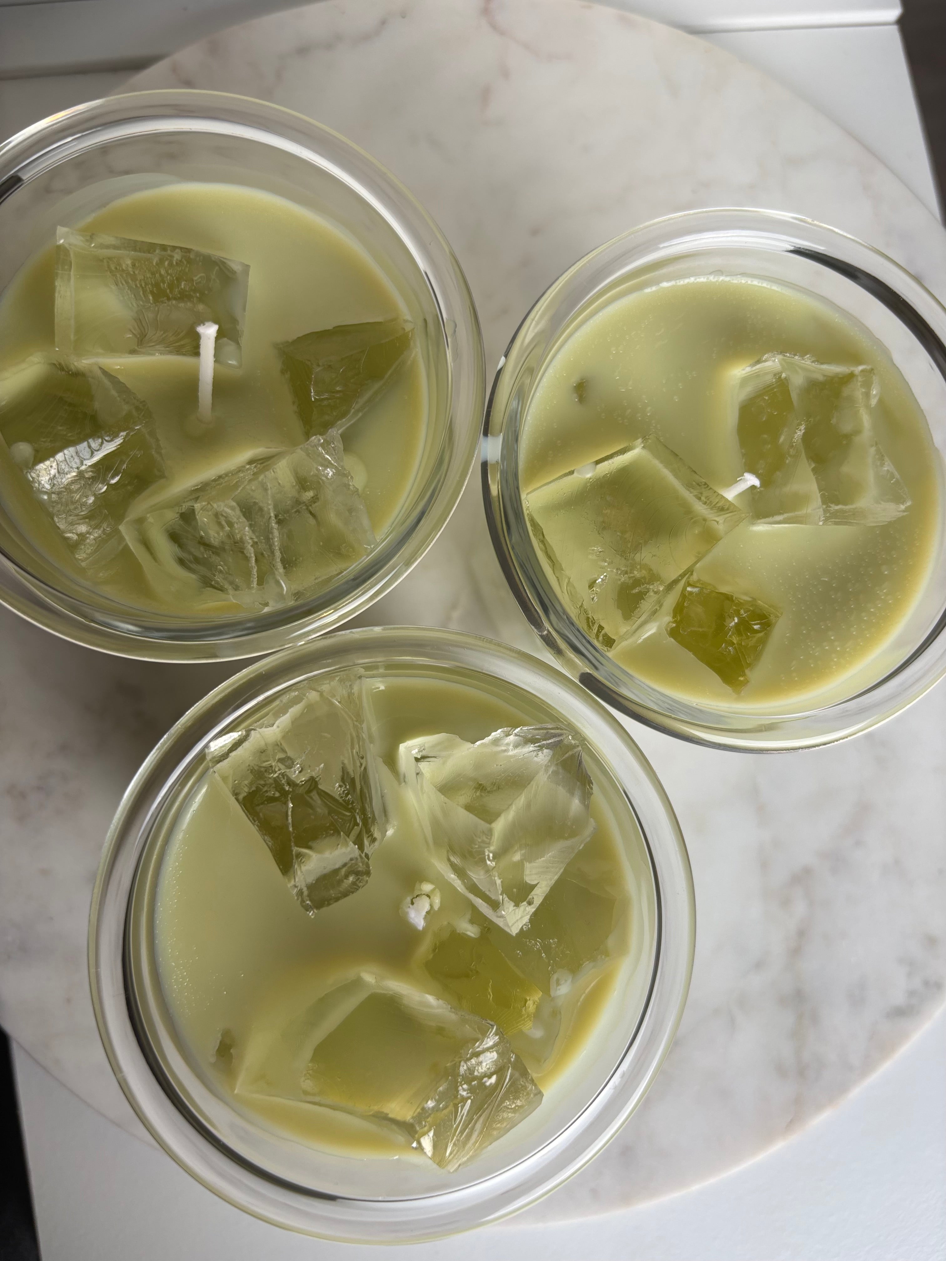 Ice Matcha Latte Kerze