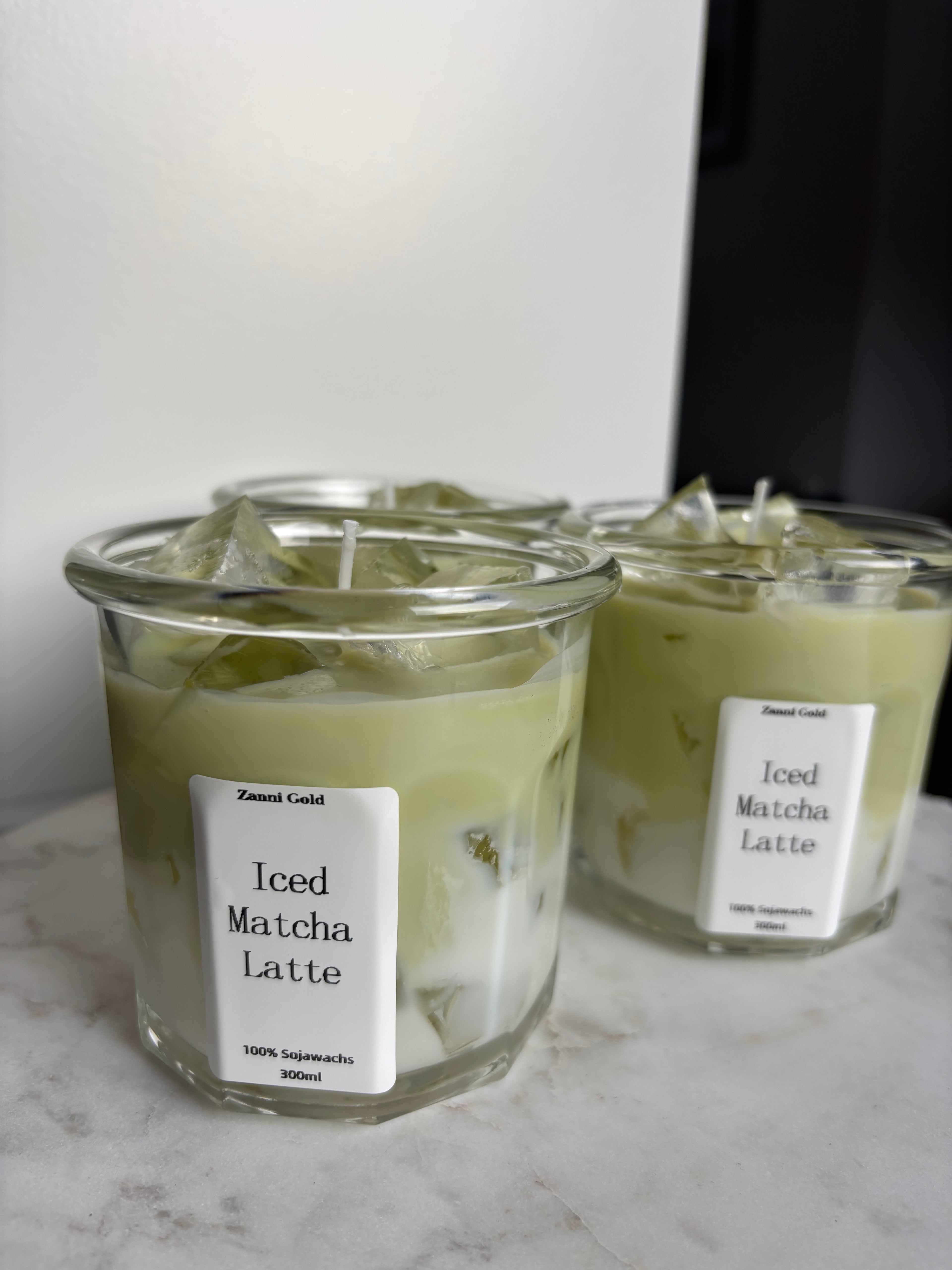 Ice Matcha Latte Kerze