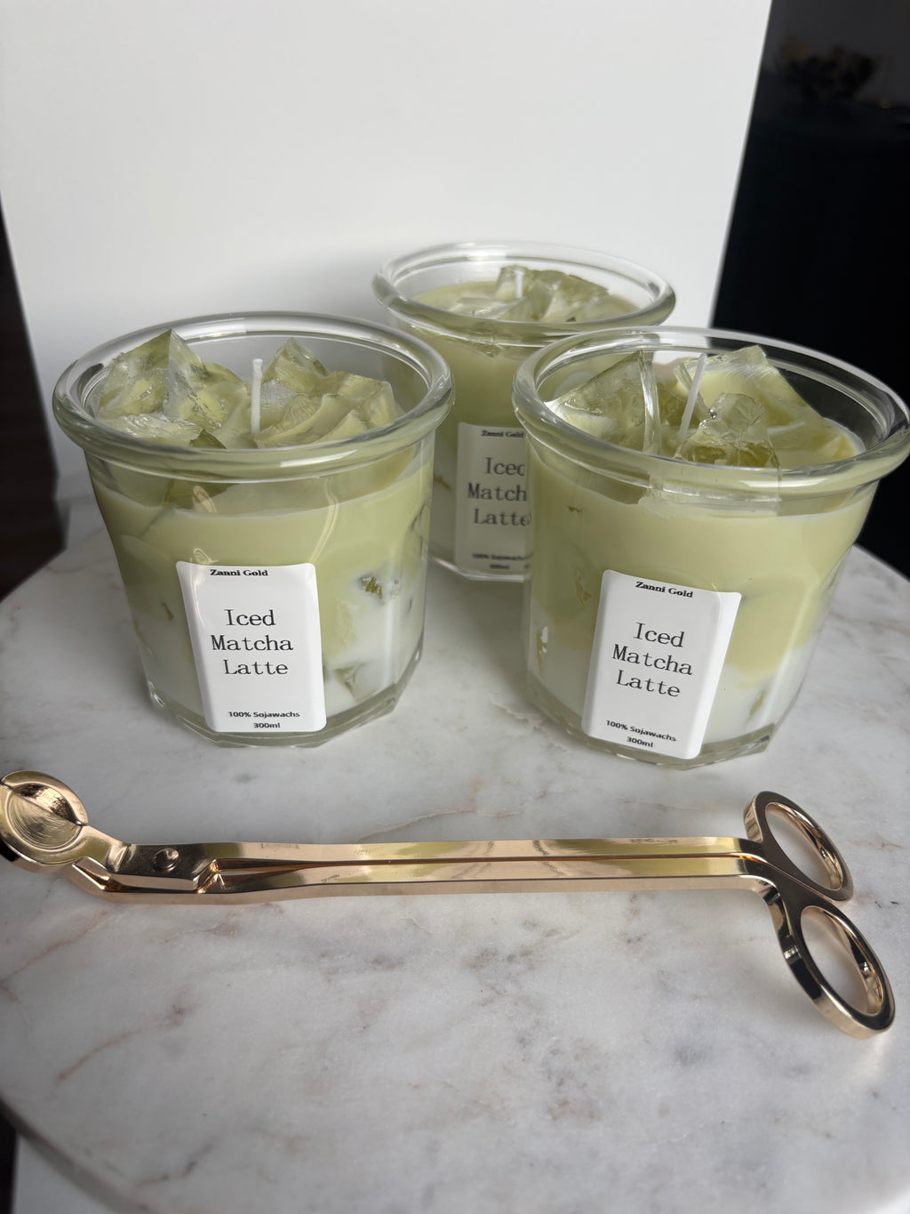 Ice Matcha Latte Kerze