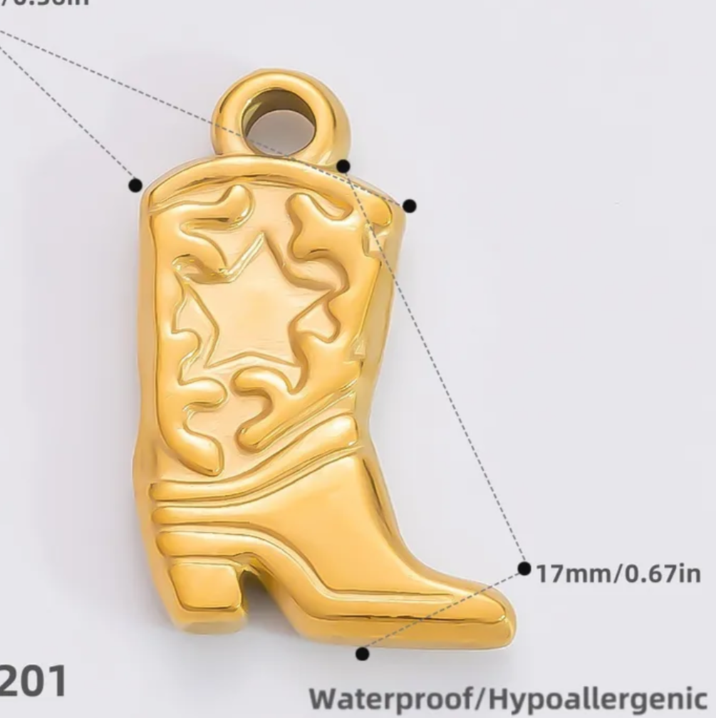 Cowboy Boots Charm