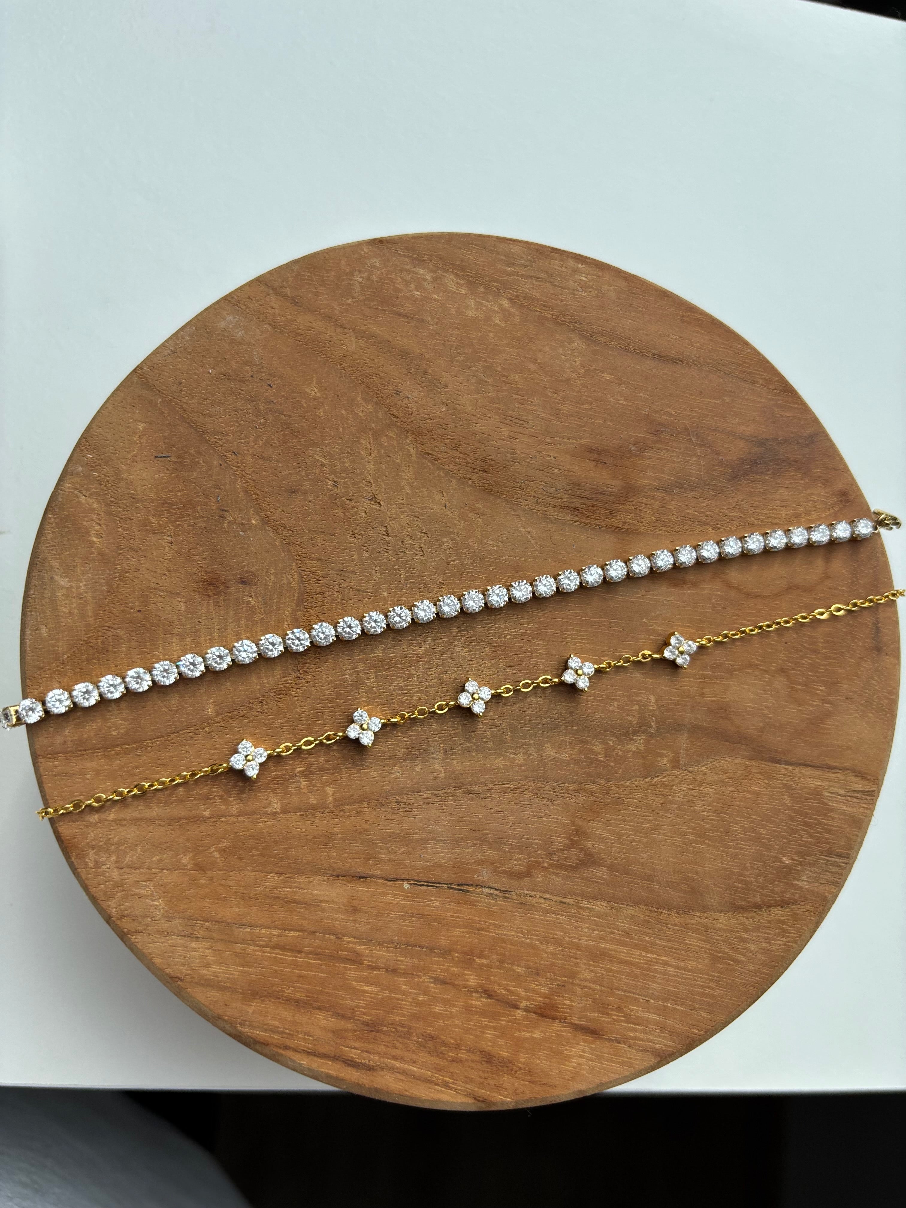Armband Kleeblatt Diamond